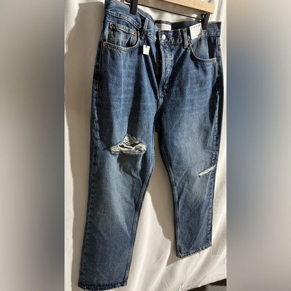 TOPSHOP Blue Jeans, Petite, Size 34x28 - Picture 2 of 8